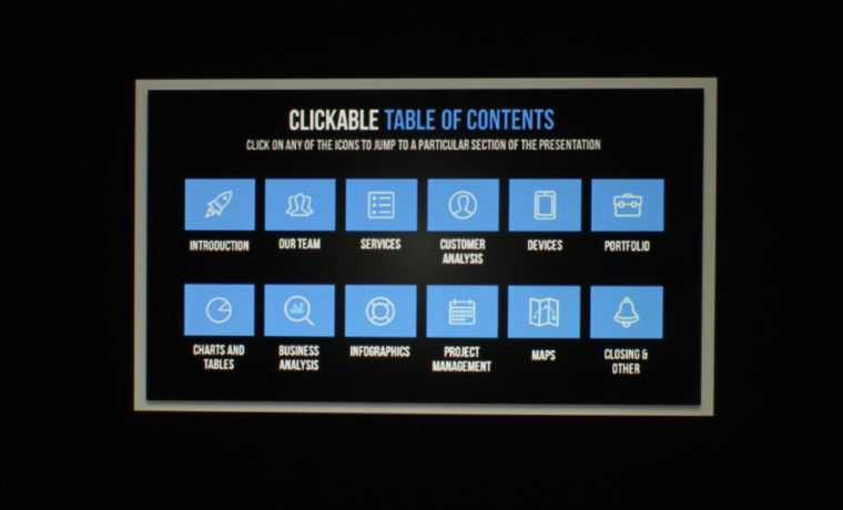 NEC NP-PA653UL Presentation Table of Contents